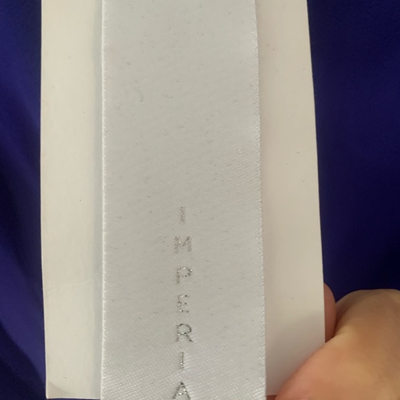 IMPERIAL new with tags Royal Blue silky shirt - Picture 3 of 3